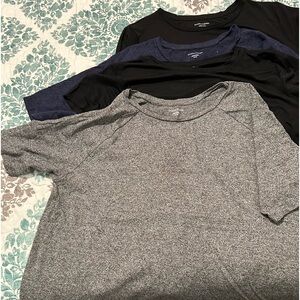 EUC set of 4 Eileen Fisher XL top set of 4 blue black and gray